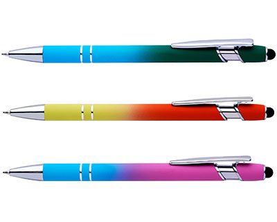 Rainbow Grid Stylus (Rubber) Pens